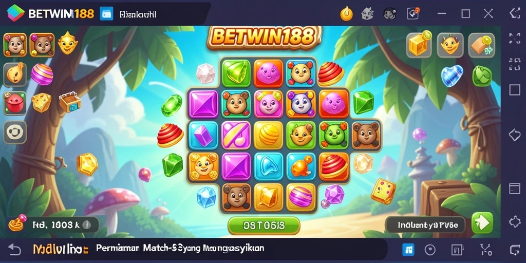 Tampilan gameplay BETWIN188 yang penuh warna dan menarik.