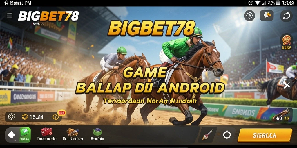 Tampilan gameplay balapan yang menarik dan mendebarkan di BIGBET78.
