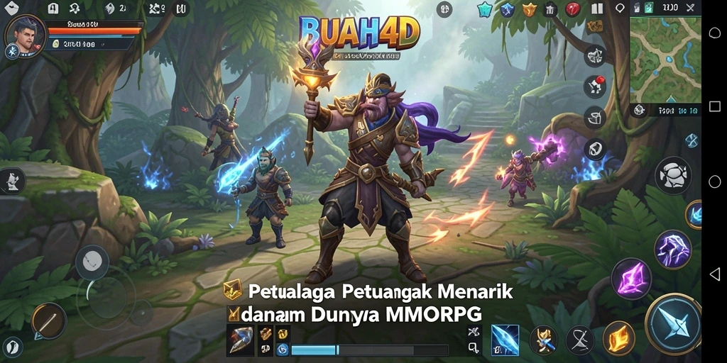 Tampilan gameplay menarik dari BUAH4D di dunia MMORPG.