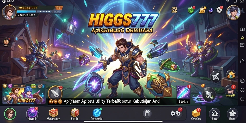 Gambar utama HIGGS777 menampilkan antarmuka aplikasi yang sederhana dan fungsional.