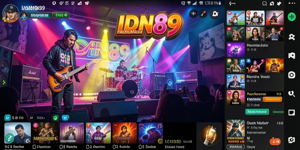 Screenshot IDN89 menampilkan gameplay musik yang menarik dan interaktif.