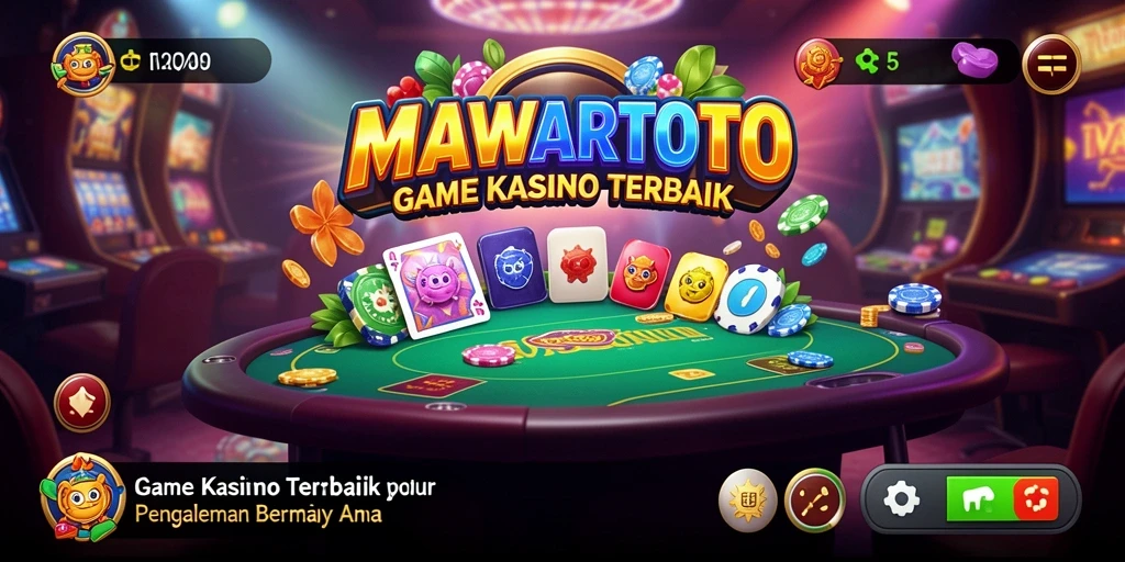 Gameplay menyenangkan di MAWARTOTO dengan suasana Kasino hidup.
