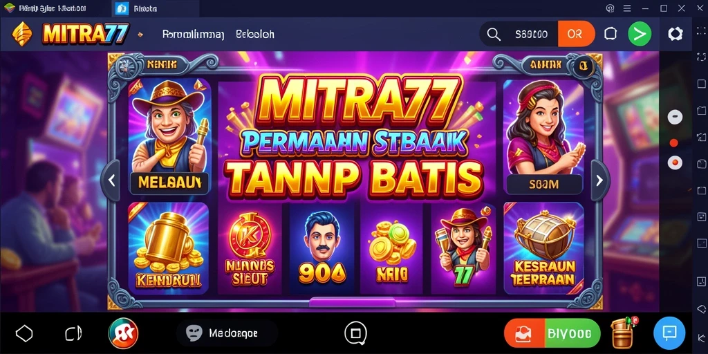Screenshot dari gameplay MITRA77 yang menampilkan keseruan permainan Slot.