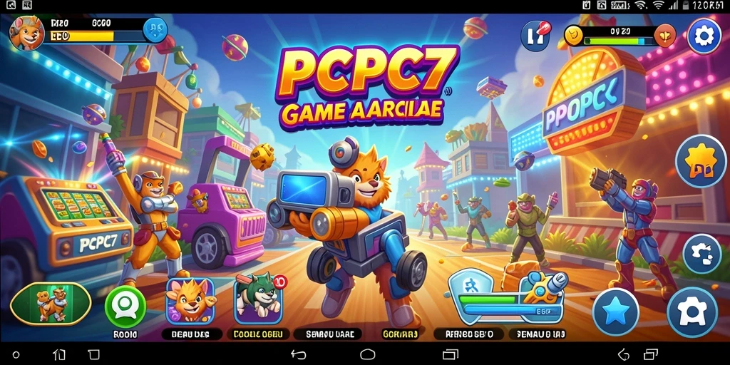 Screenshot menunjukkan gameplay seru PCPC7 yang penuh tantangan.