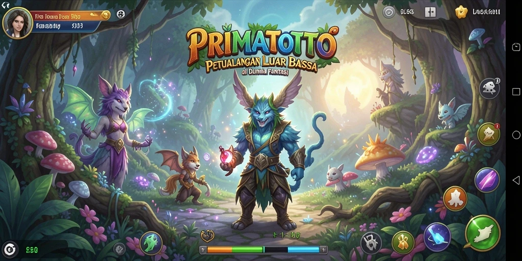Tangkapan layar PRIMATOTO menampilkan karakter dalam aksi pertempuran seru.