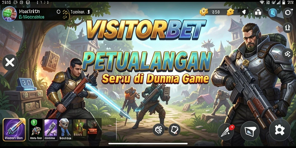 Tampilan gameplay yang seru dan menantang di VISITORBET.